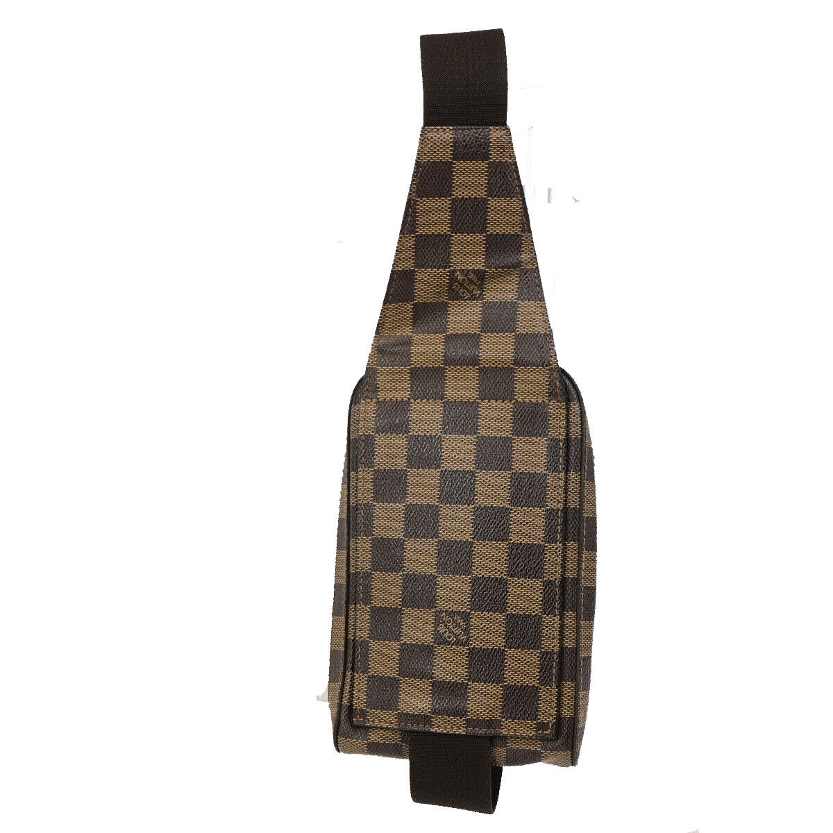 LOUIS VUITTON Geronimos Bum Body Bag Damier Ebene Leather Brown N51994 72YG641