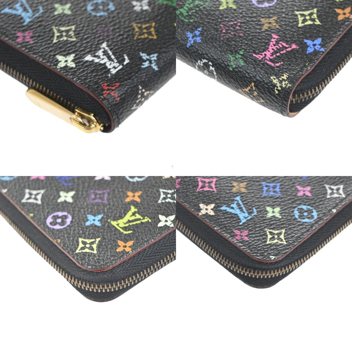 LOUIS VUITTON Zippy Coin Card Case Monogram Multi Leather BK M66549 32KC439