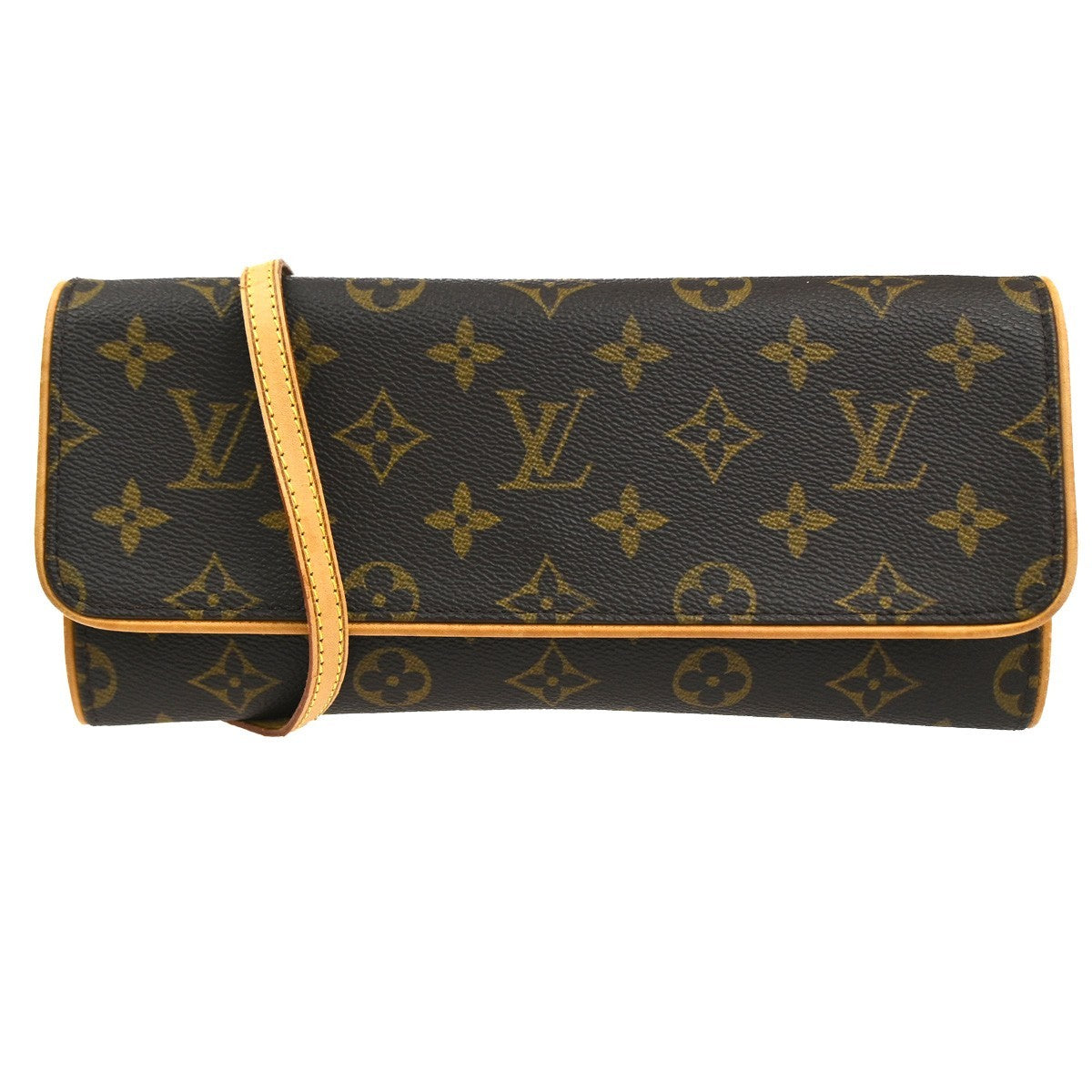 LOUIS VUITTON Pochette Twin GM 2Way Shoulder Bag Monogram Brown M51852 86KC982