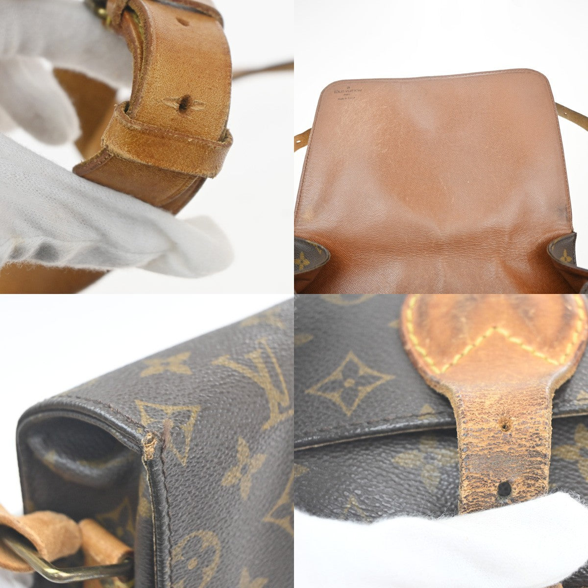 LOUIS VUITTON Cartouchiere GM Shoulder Bag Monogram Leather Brown M51252 69KC705