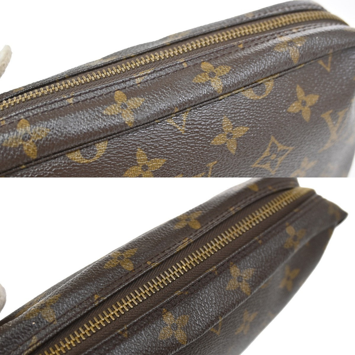 LOUIS VUITTON Trousse Toilette 23 Clutch Hand Bag Monogram Brown M47524 05YJ066
