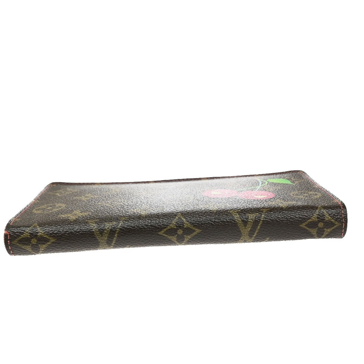 LOUIS VUITTON Porte Monnaie Zip Ling Wallet Monogram Cherry Brown M95006 70YJ247