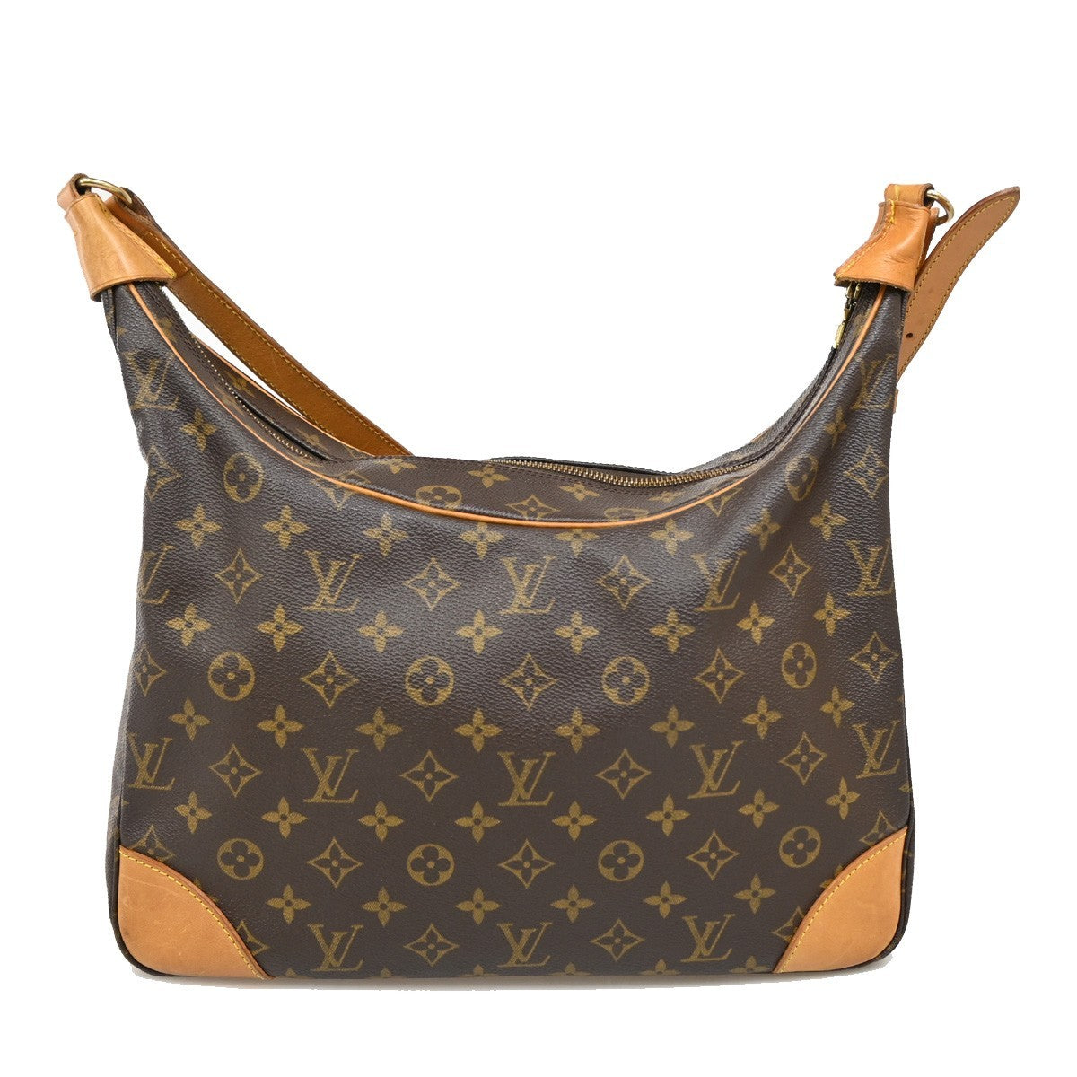 LOUIS VUITTON Boulogne 35 Shoulder Bag Monogram Leather Brown M51260 76KB633