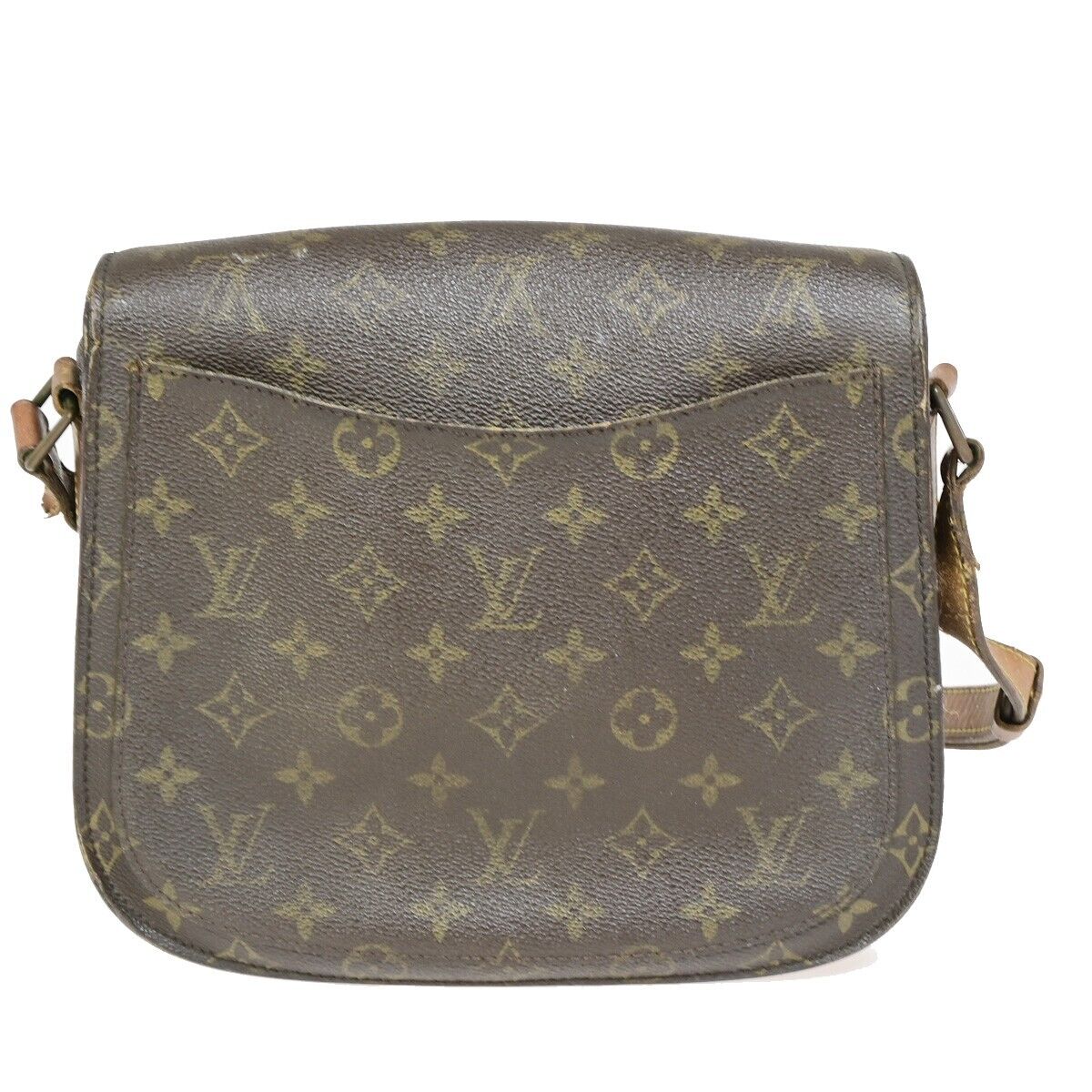LOUIS VUITTON Saint Cloud GM Shoulder Bag Monogram Leather Brown M51242 63EB718