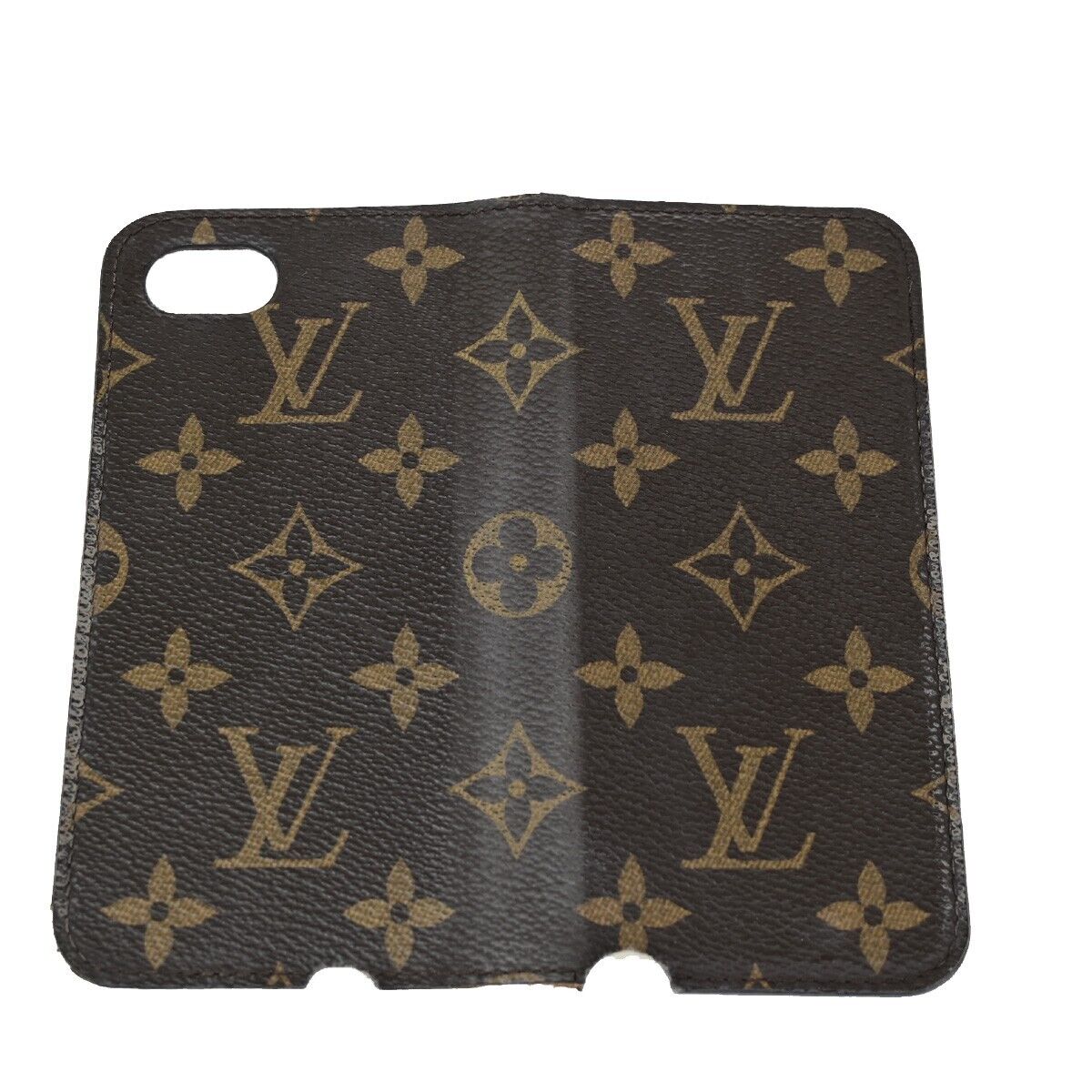 LOUIS VUITTON 6 Set Wallet iPhone 8 Xs Case Monogram Brown Pink 64KA364