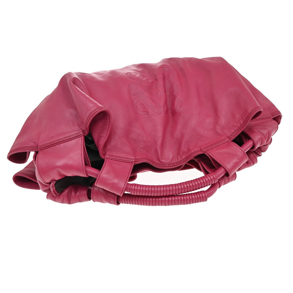 LOEWE Anagram Logo Nappa Aire Hand Bag Leather Pink GHW Spain 85RL517