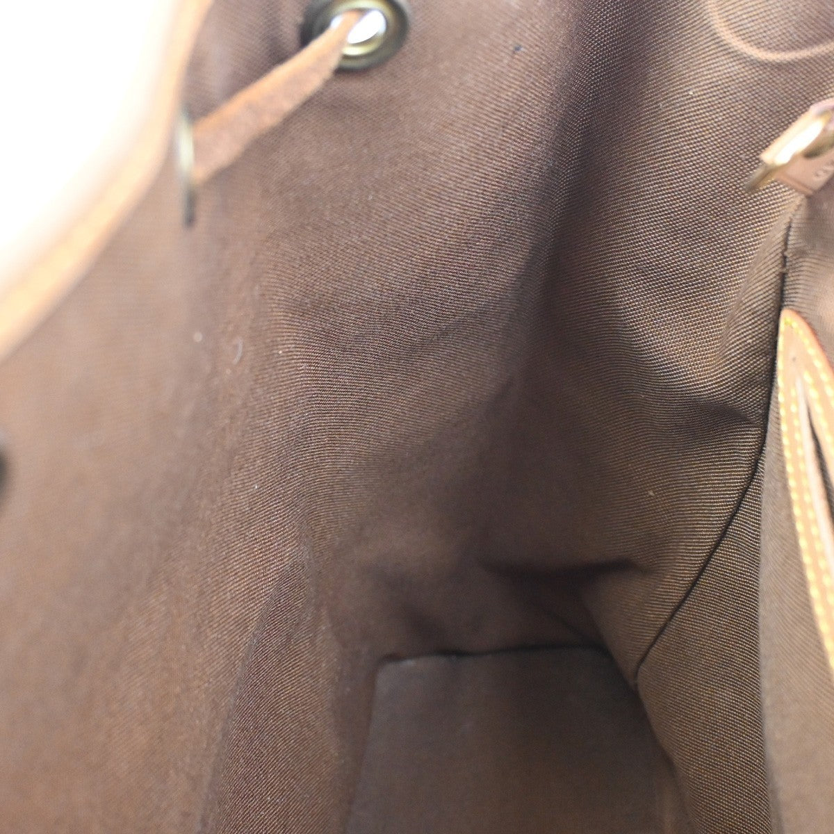 LOUIS VUITTON Montsouris MM Backpack Bag Monogram Leather Brown M51136 77CA673