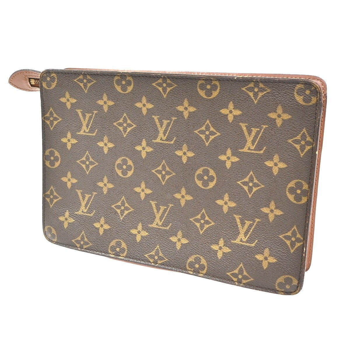 LOUIS VUITTON Pochette Homme Clutch Hand Bag Monogram Leather BN M51795 04CA764