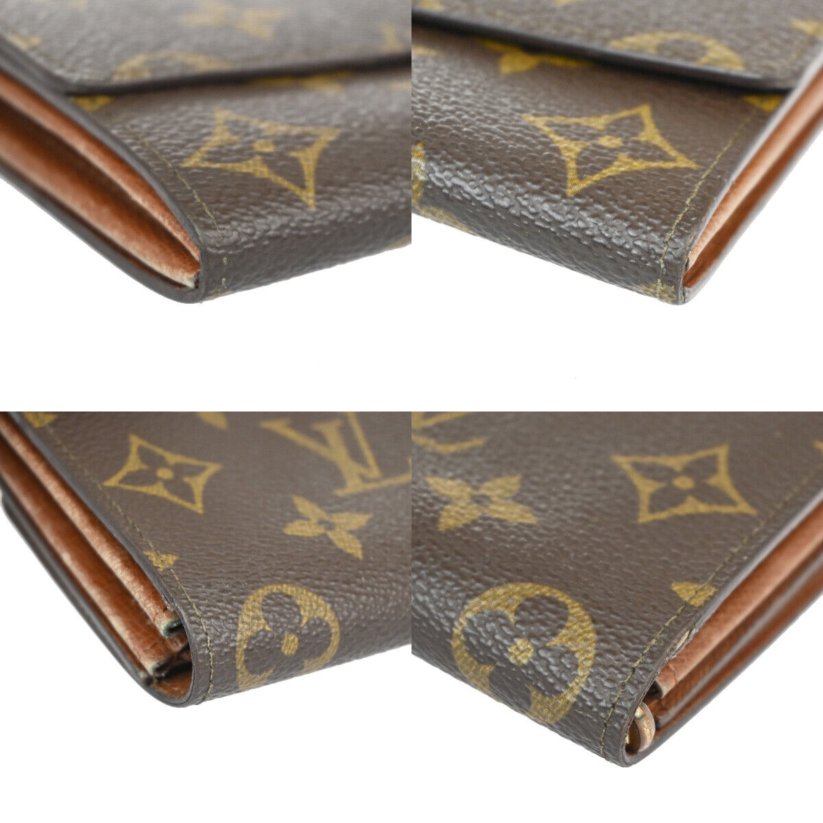 LOUIS VUITTON Porte Monnaie Credit Bifold Wallet Monogram Leather M61724 02YE304