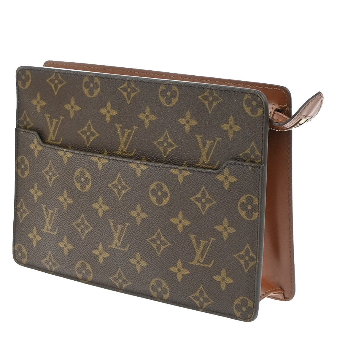 LOUIS VUITTON Pochette Homme Clutch Hand Bag Monogram Leather BN M51795 33SA152
