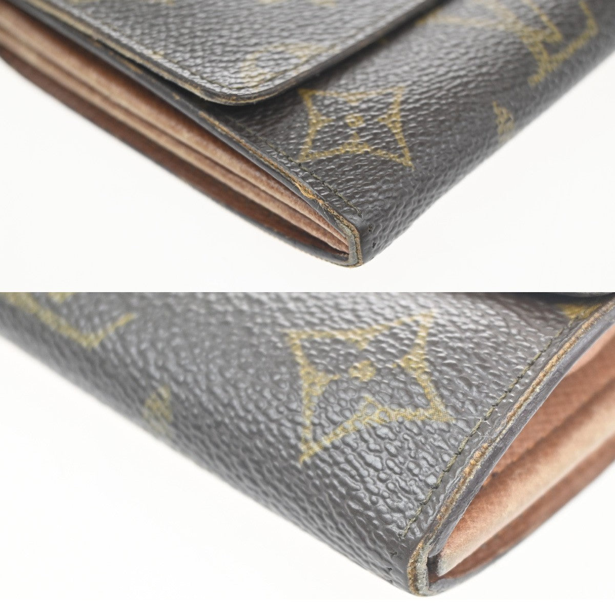 LOUIS VUITTON LV 2 Set Credit Compact Zip Wallet Monogram Leather BN 02KC753