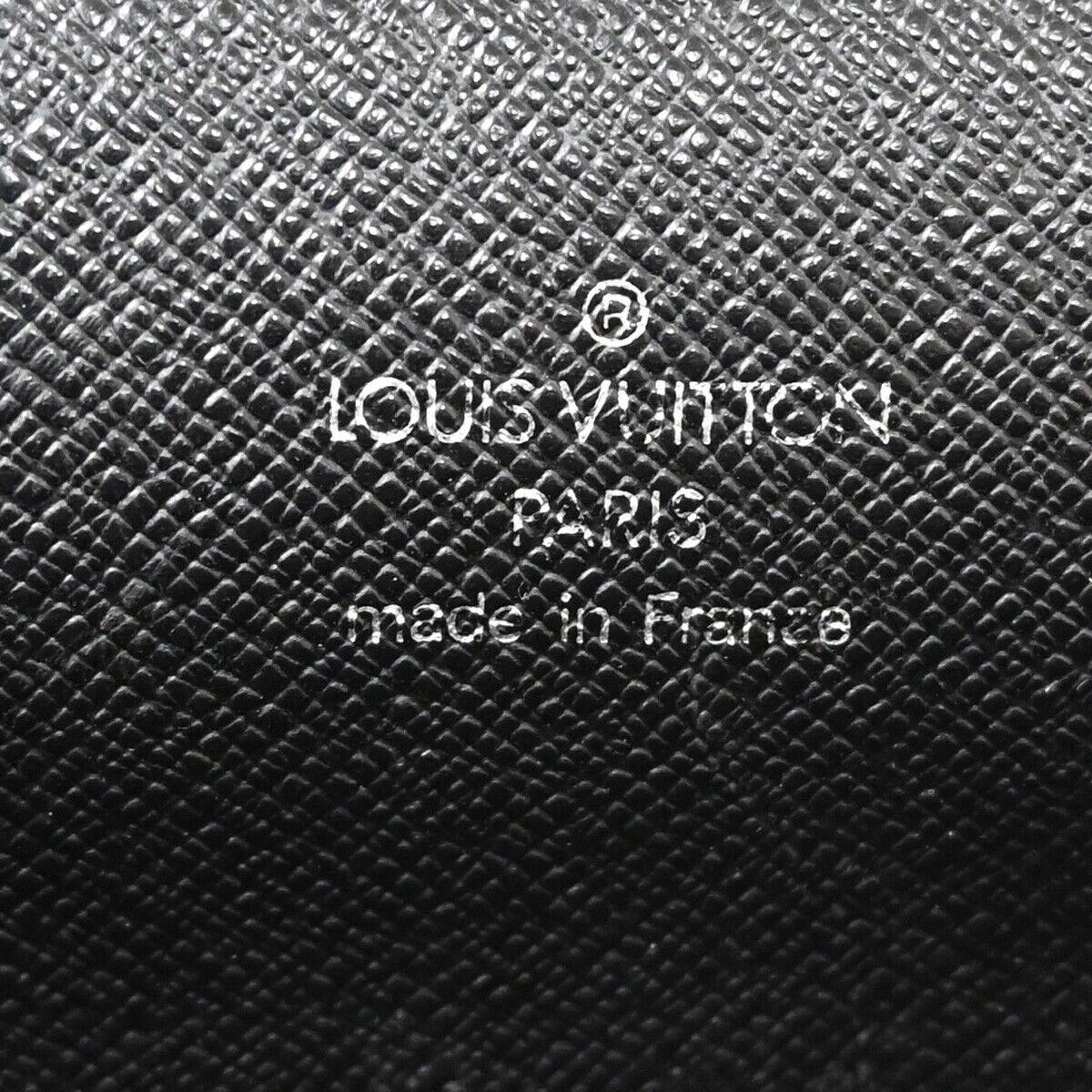 LOUIS VUITTON Porte Documents Angara Briefcase Bag Taiga Leather M30772 68YD749