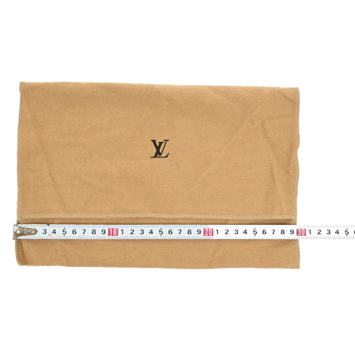 LOUIS VUITTON Logo 10 Set Dust Bag Drawstring Canvas Cotton Beige Brown 09KP044