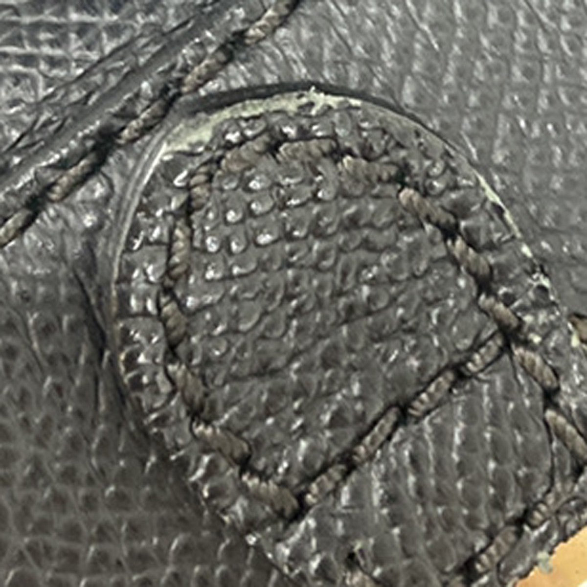 CHANEL CC Logo Shoulder Tote Bag Grained Calfskin Leather Black Vintage 98RP018