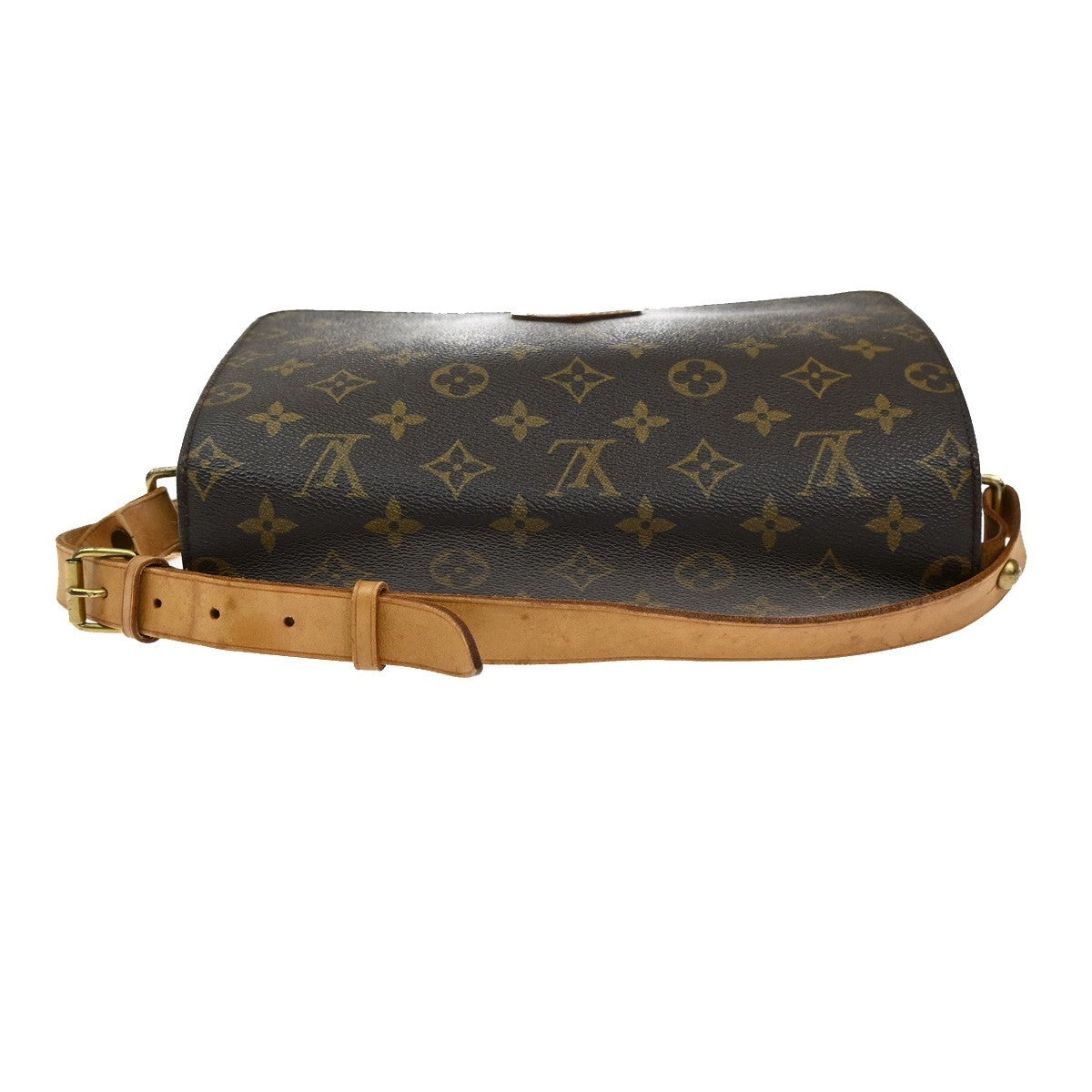LOUIS VUITTON Cartouchiere GM Shoulder Bag Monogram Leather Brown M51252 35EF926