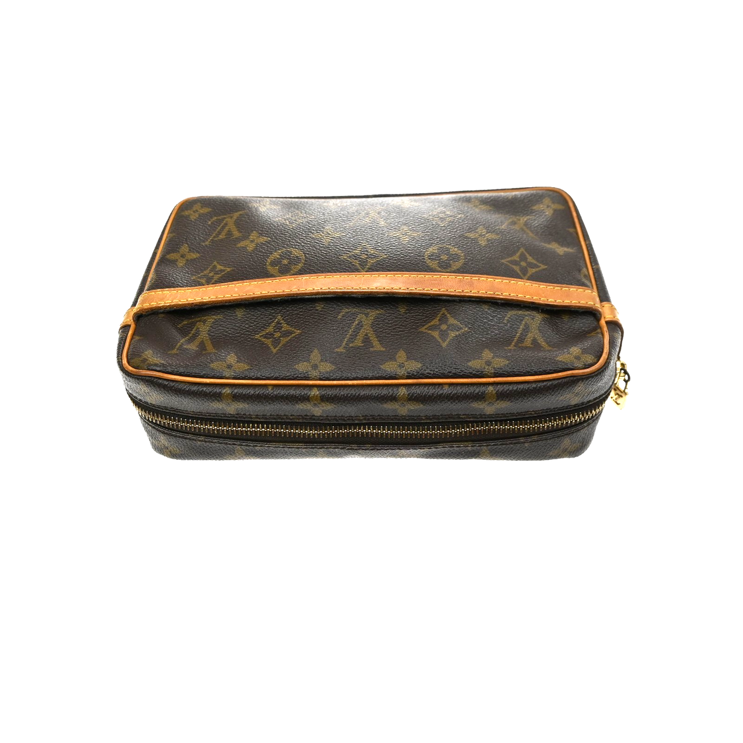 LOUIS VUITTON Compiegne 23 Clutch Hand Bag Monogram Leather Brown M51847 66KD143