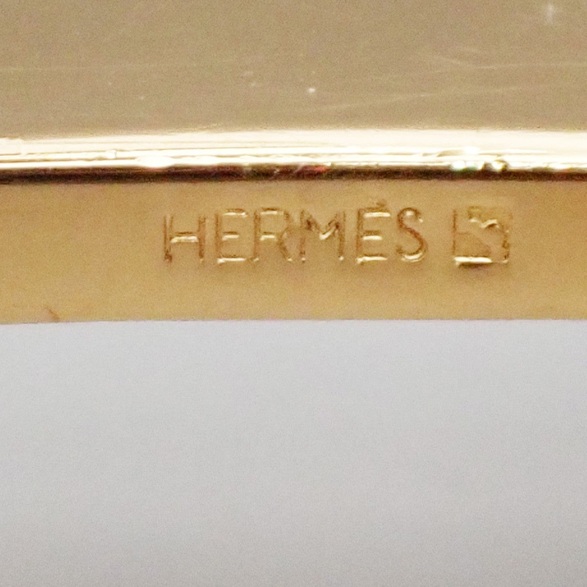 HERMES H Logo Constance Buckle Metal Gold Plated 30RL995