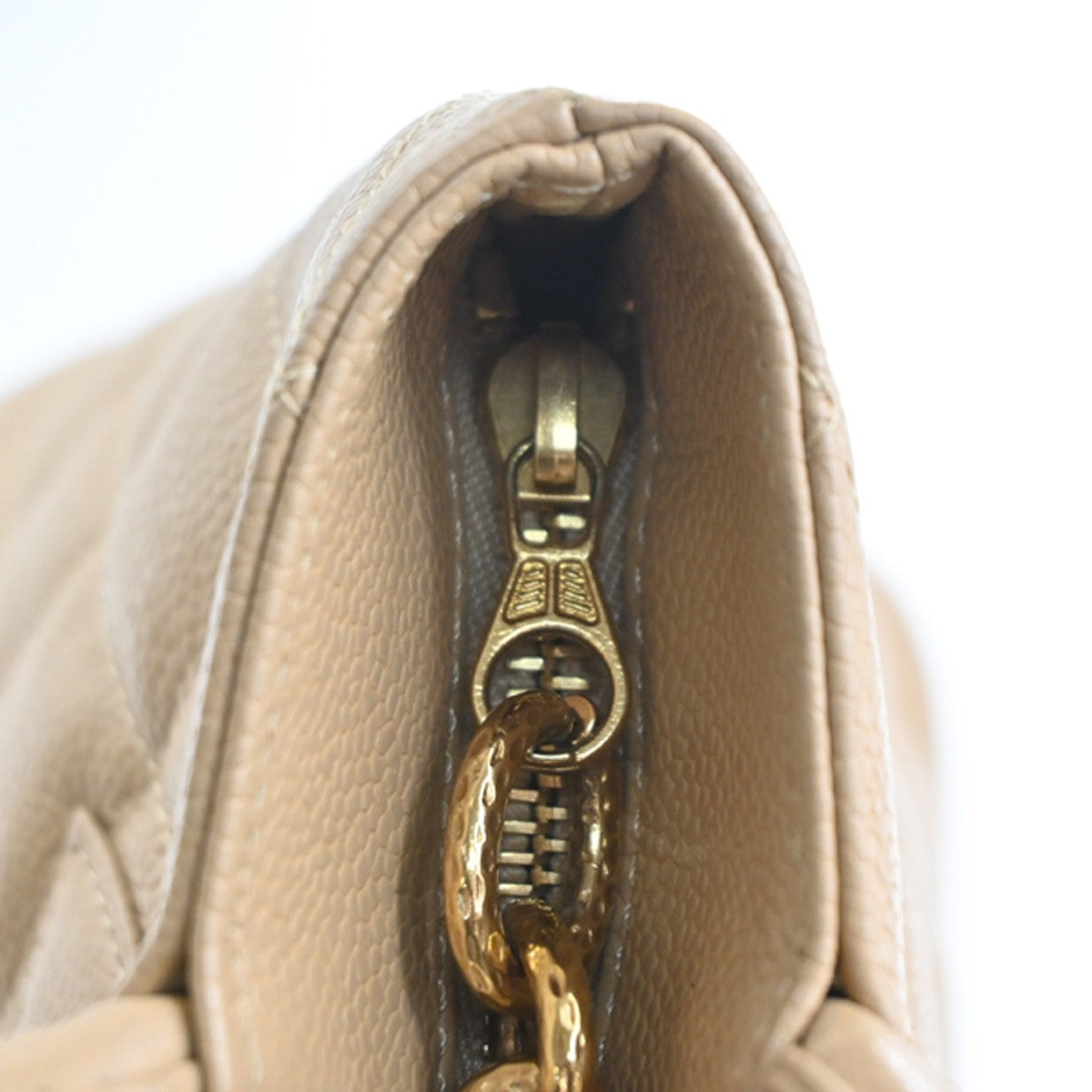 CHANEL CC Matelasse Shoulder Hand Bag Grained Calfskin Leather BE Italy 653RL760
