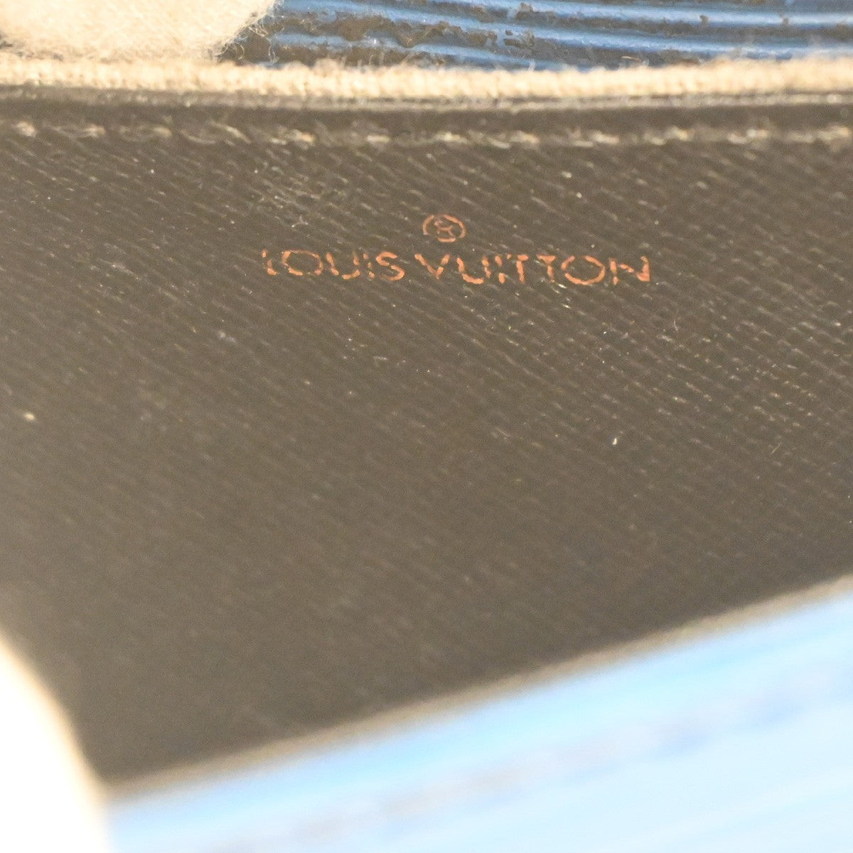 LOUIS VUITTON LV Mini Saint Cloud Shoulder Bag Epi Leather Blue M52215 83MA444
