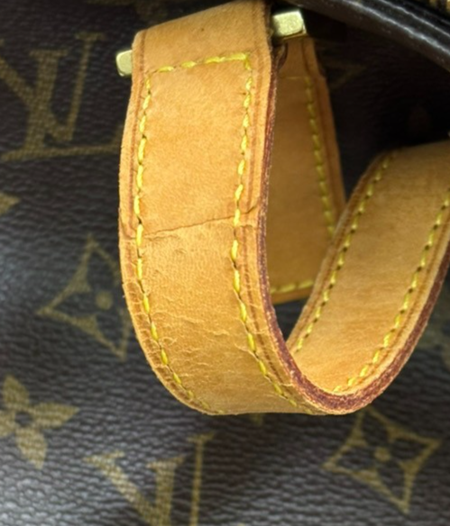 LOUIS VUITTON Cabas Mezzo Shoulder Bag Monogram Leather Brown M51151 85TA201