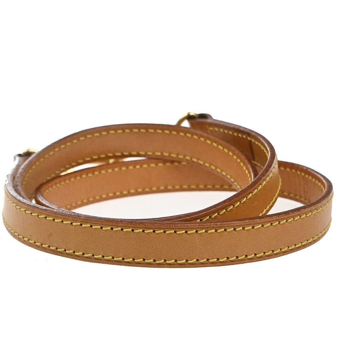 LOUIS VUITTON Shoulder Strap Leather Brown GHW Bag Accessory 68EG295