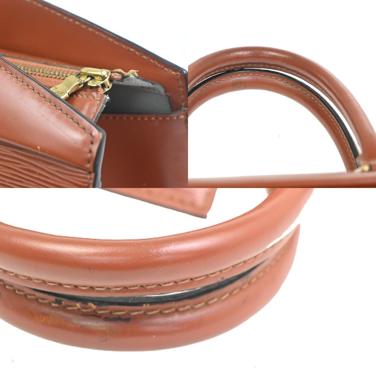 LOUIS VUITTON LV Logo Riviera Hand Bag Epi Leather Brown France M48183 88CA775