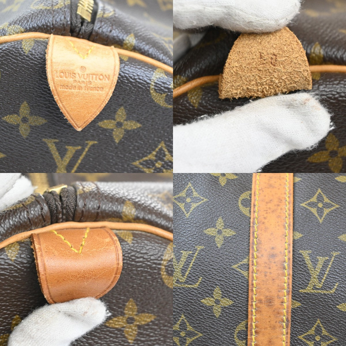 LOUIS VUITTON Keepall 50 Travel Hand Bag Monogram Leather Brown M41426 79MA435
