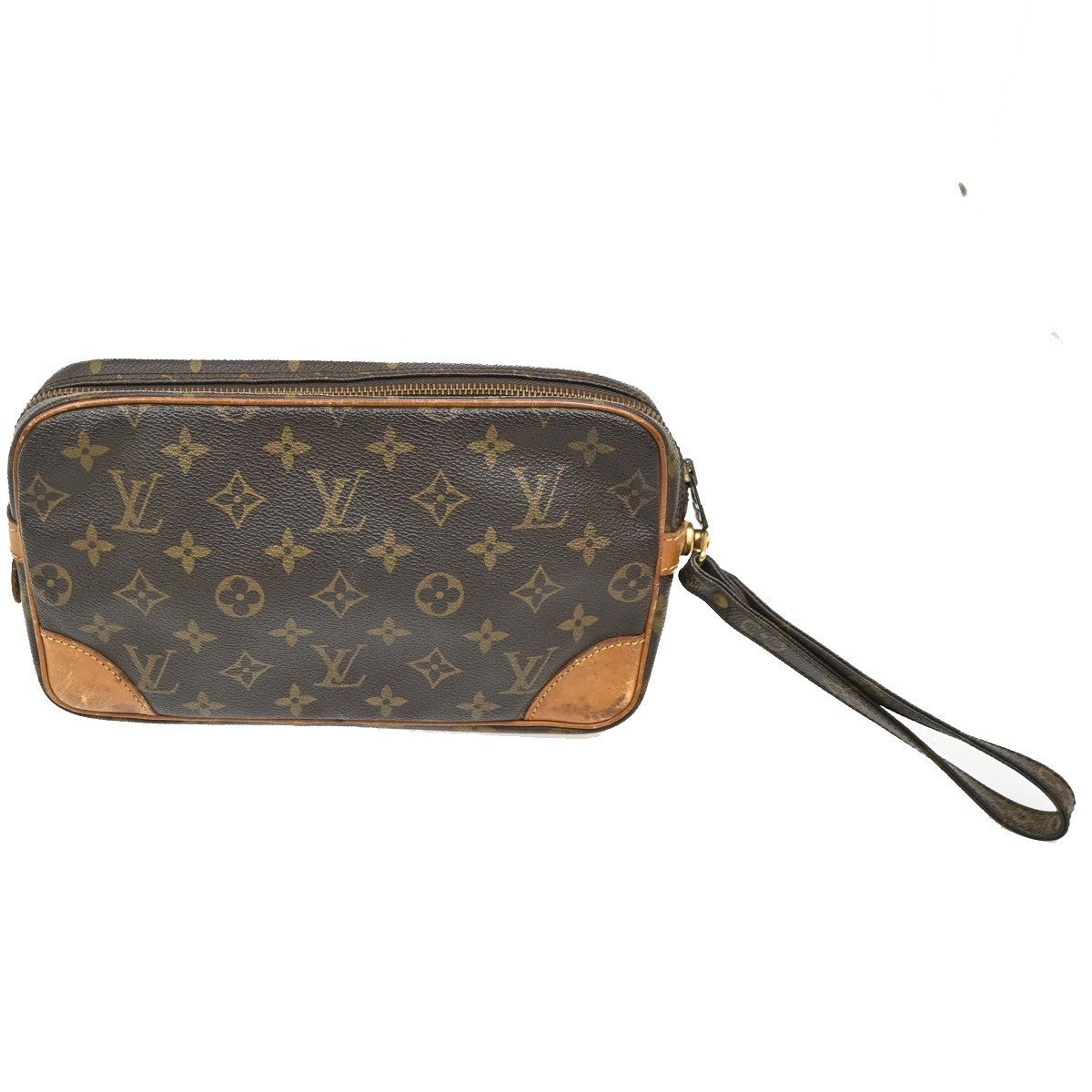 LOUIS VUITTON Marly Dragonne GM Clutch Hand Bag Monogram Brown M51825 67KC022