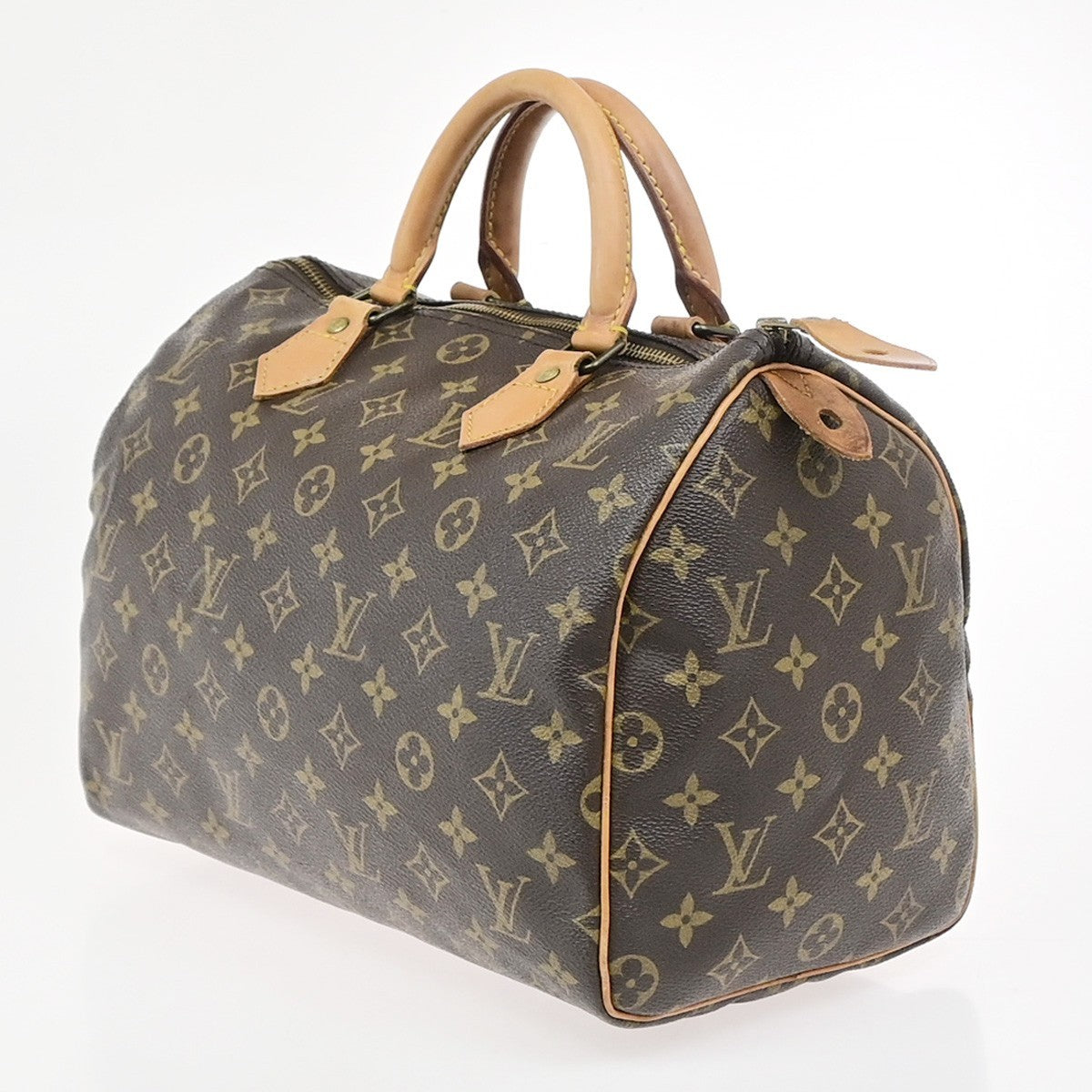 LOUIS VUITTON Speedy 30 Travel Hand Bag Monogram Leather Brown M41526 20KD153