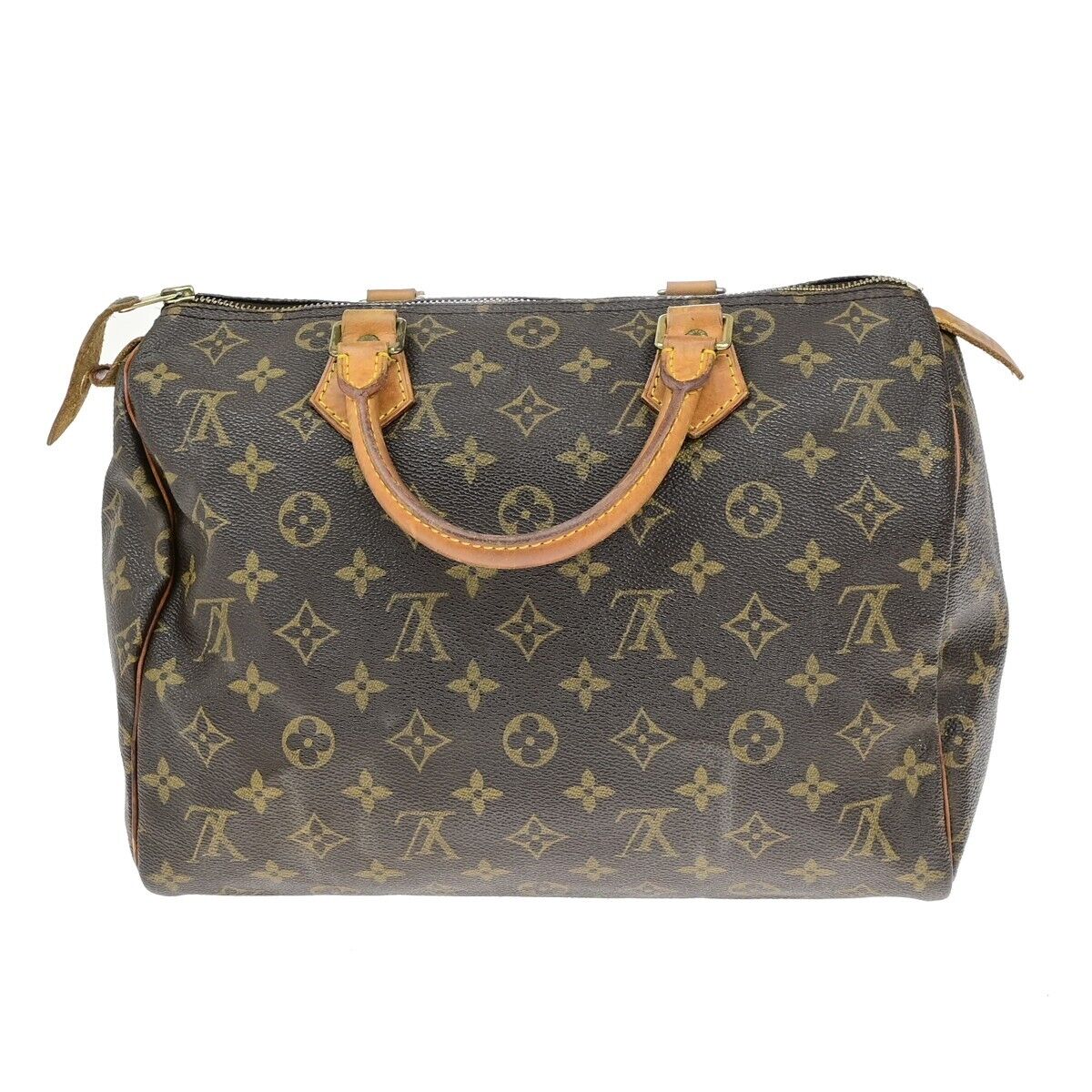 LOUIS VUITTON Speedy 30 Travel Hand Bag Monogram Leather Brown M41526 84EE032