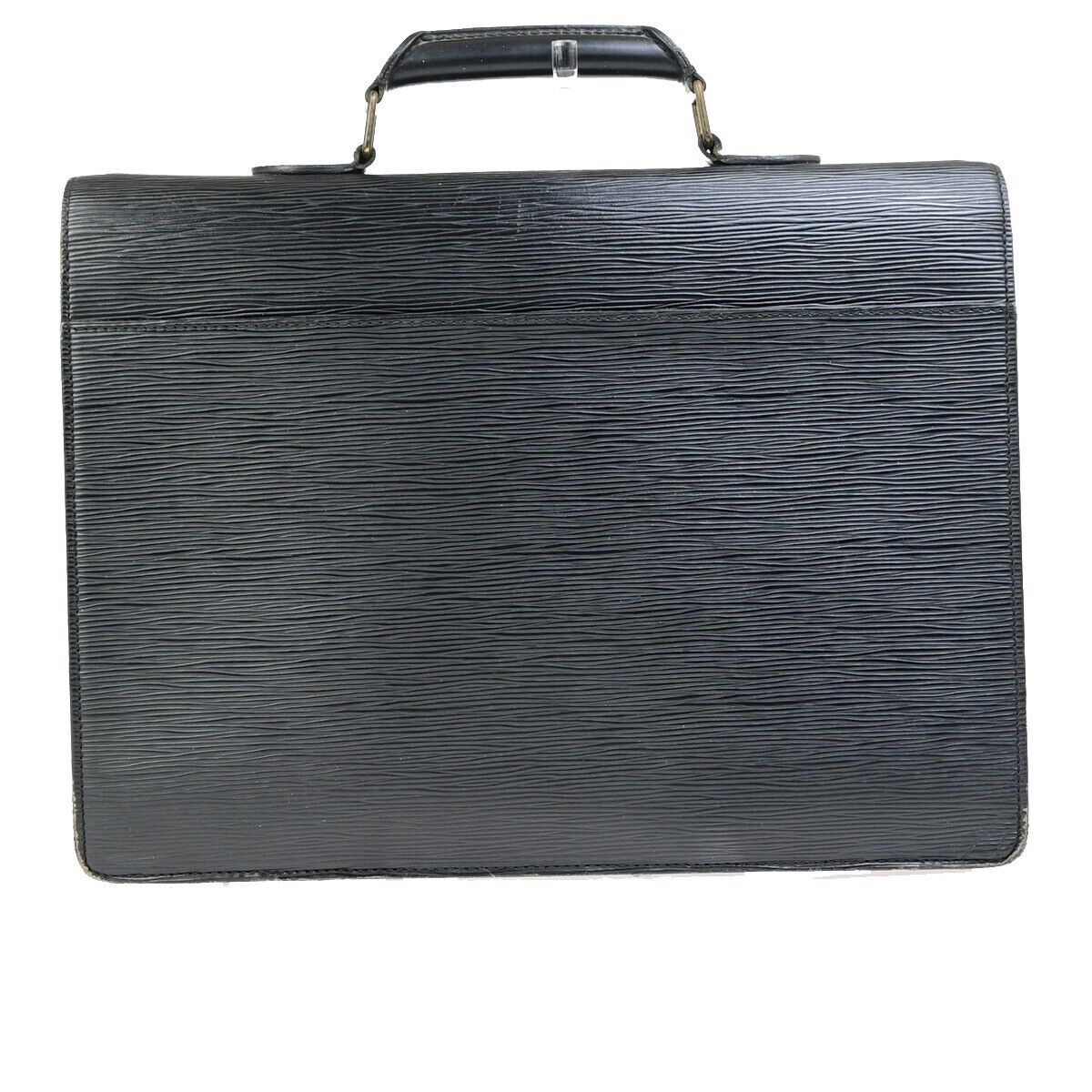 LOUIS VUITTON Serviette Conseiller Hand Bag Epi Leather Black M54422 62EC928