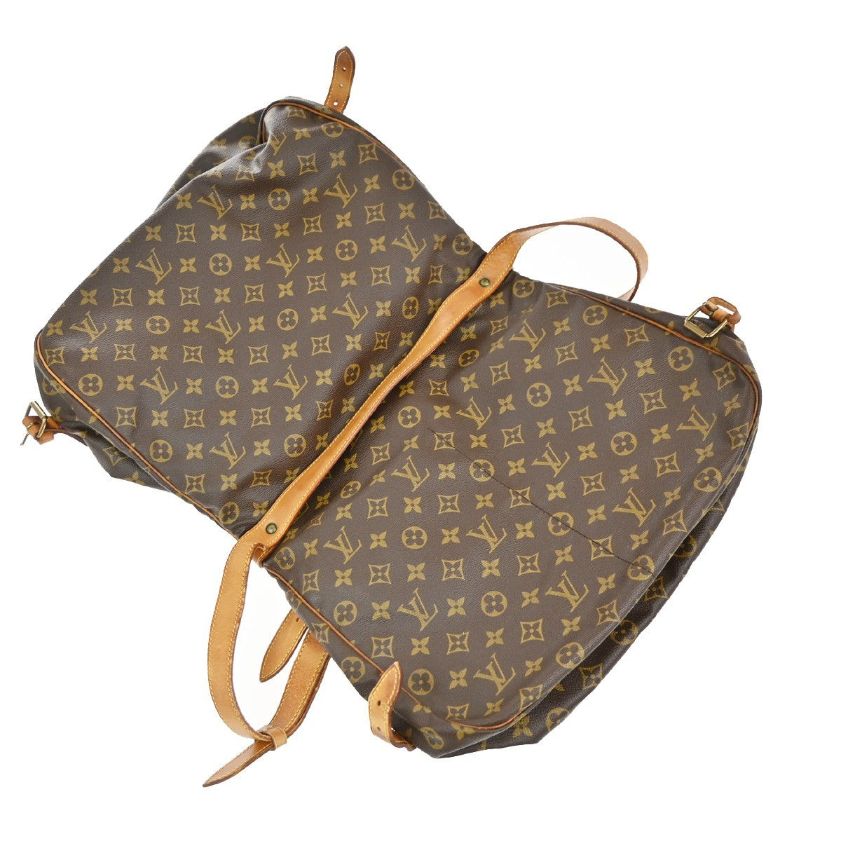 LOUIS VUITTON Saumur 35 Shoulder Bag Monogram Leather BN France M42254 87EG370