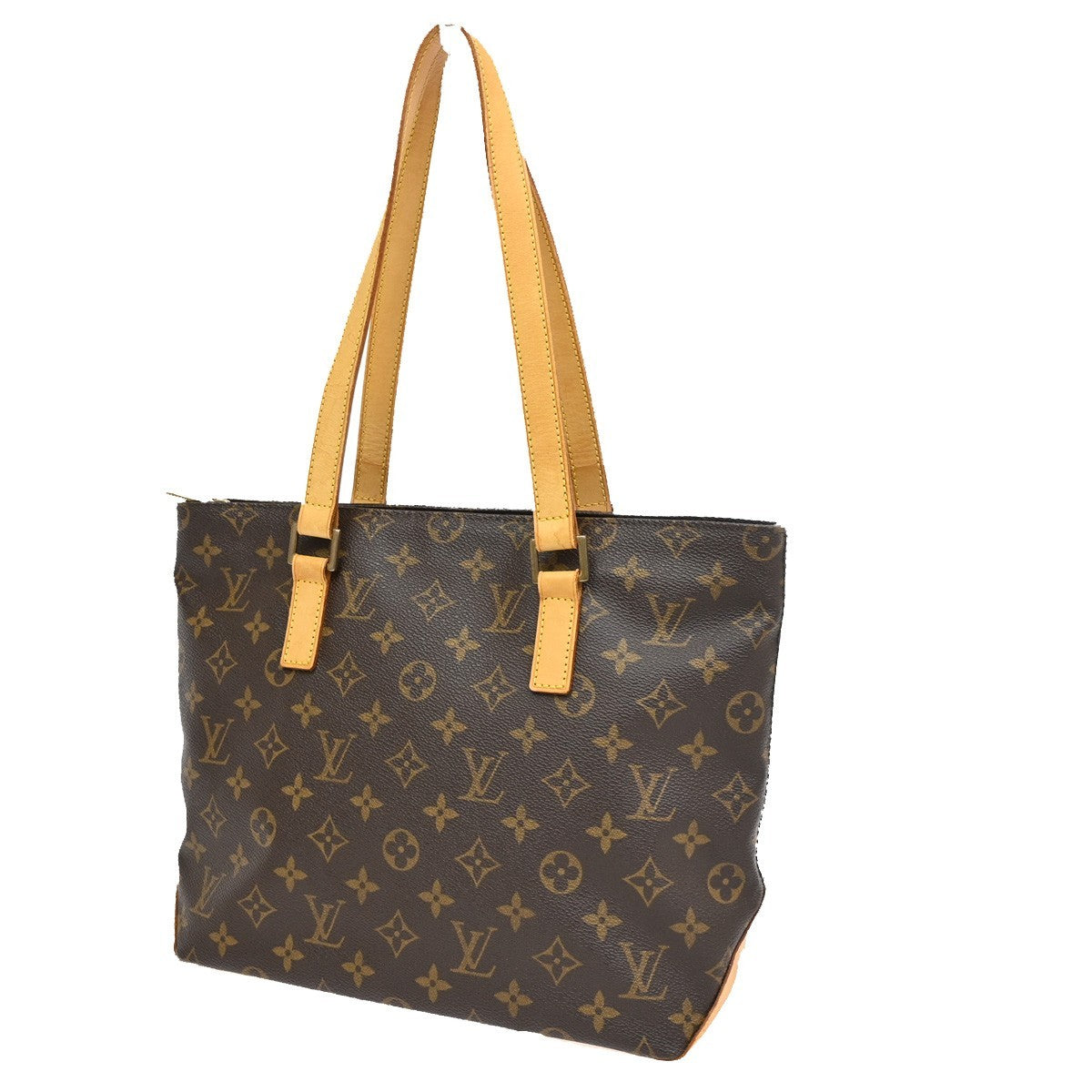 LOUIS VUITTON Cabas Piano Shoulder Bag Monogram Leather Brown M51148 16CA256