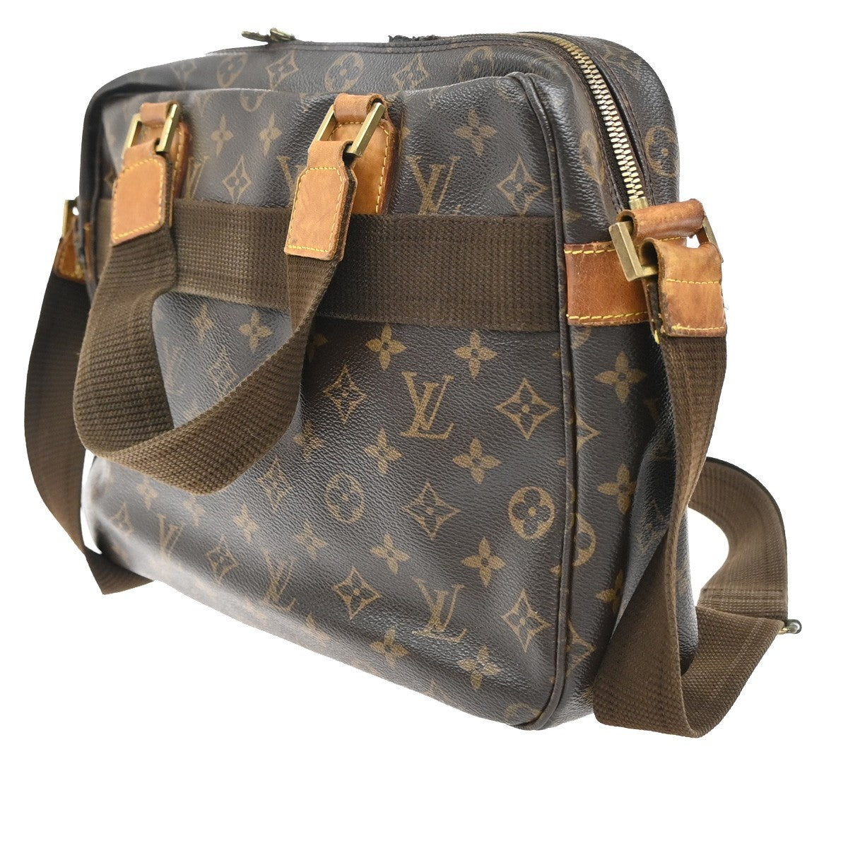 LOUIS VUITTON Sac Bosphore 2way Hand Bag Monogram Leather Brown M40043 66EF788