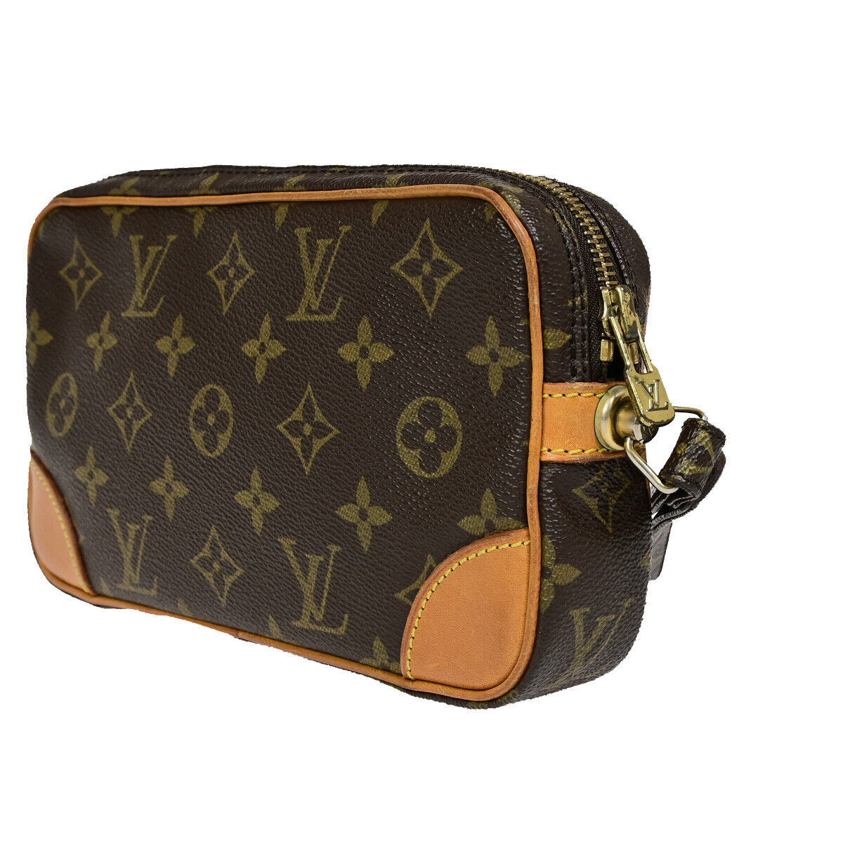 LOUIS VUITTON Marly Dragonne PM Clutch Hand Bag Monogram Leather M51827 32YF514