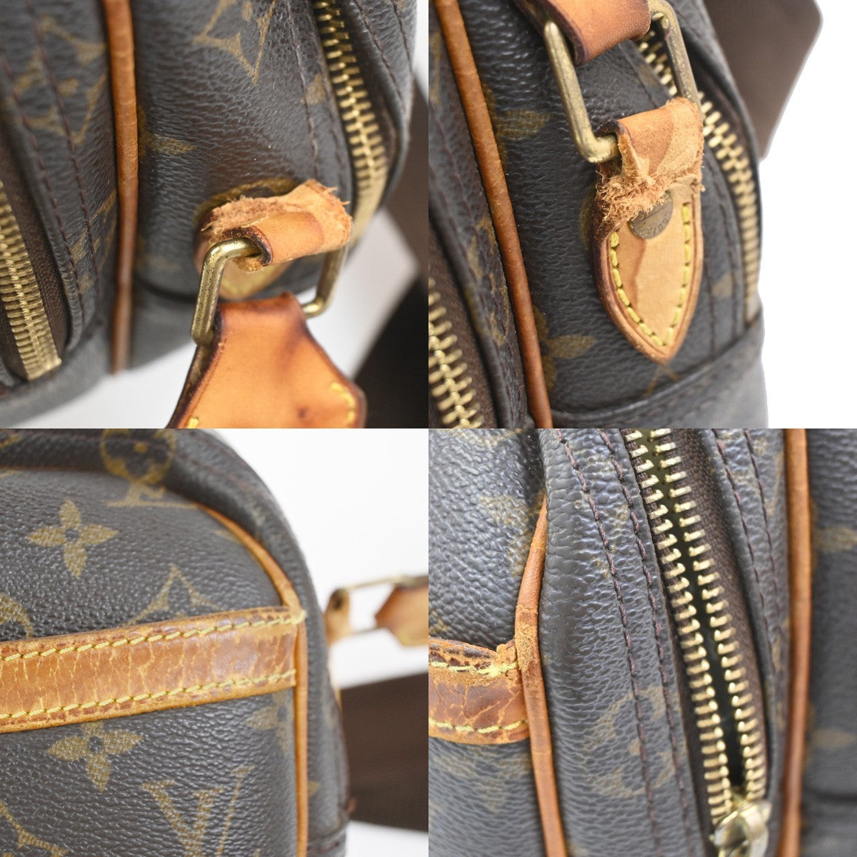LOUIS VUITTON Reporter PM Crossbody Shoulder Bag Monogram Leather M45254 36KC824