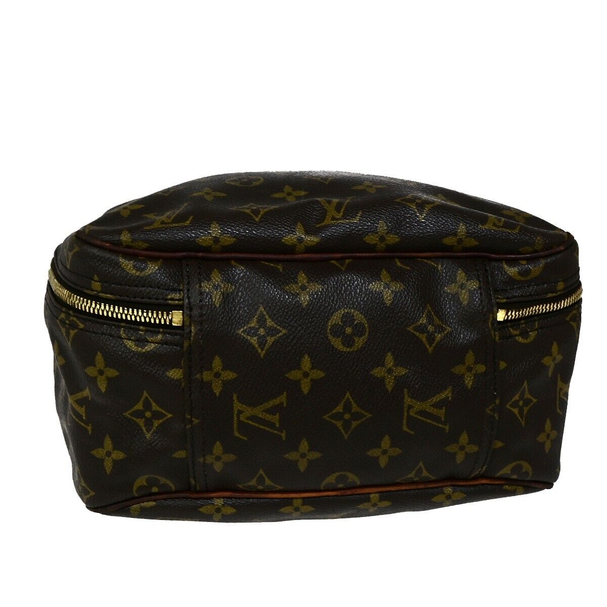 LOUIS VUITTON Excursion Shoes Hand Bag Monogram Leather Brown M41450 68HC045