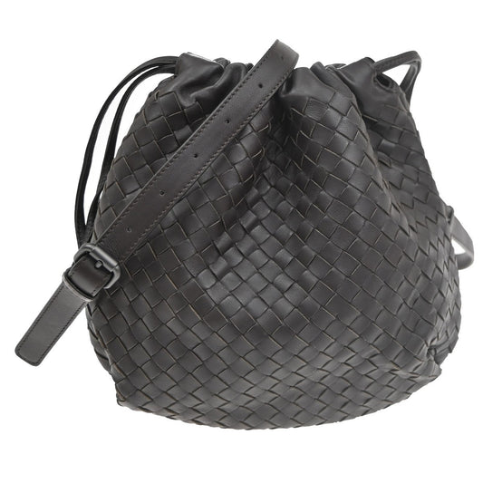 BOTTEGA VENETA Intrecciato Shoulder Bag Leather Brown Italy 245590 53RL672