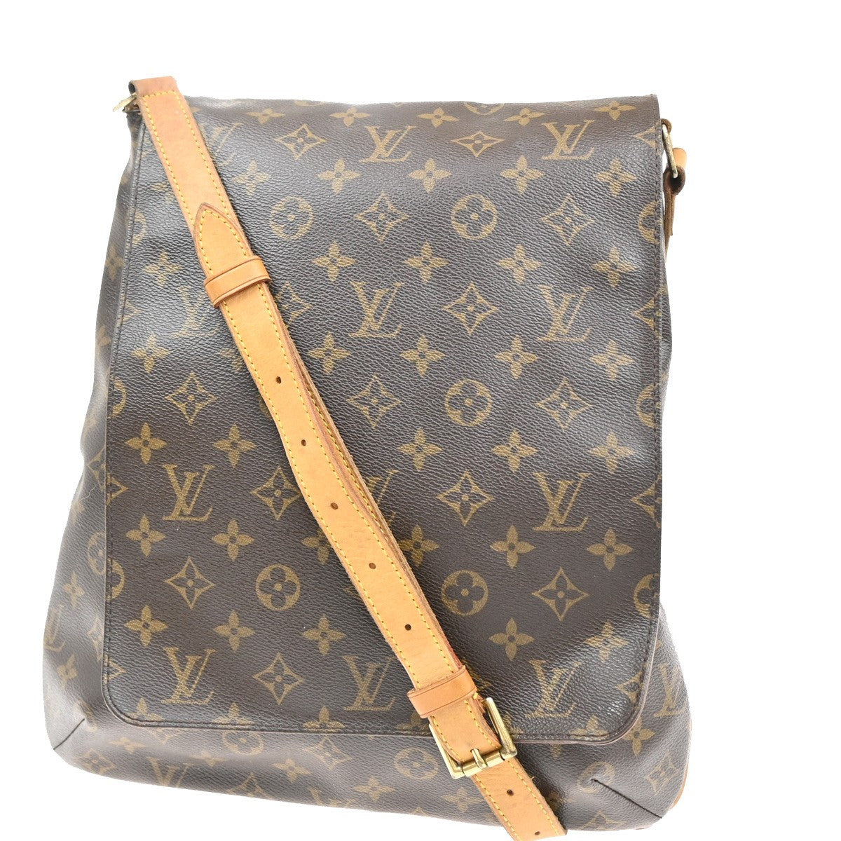 LOUIS VUITTON Musette Shoulder Bag Monogram Leather Brown France M51256 82YH362