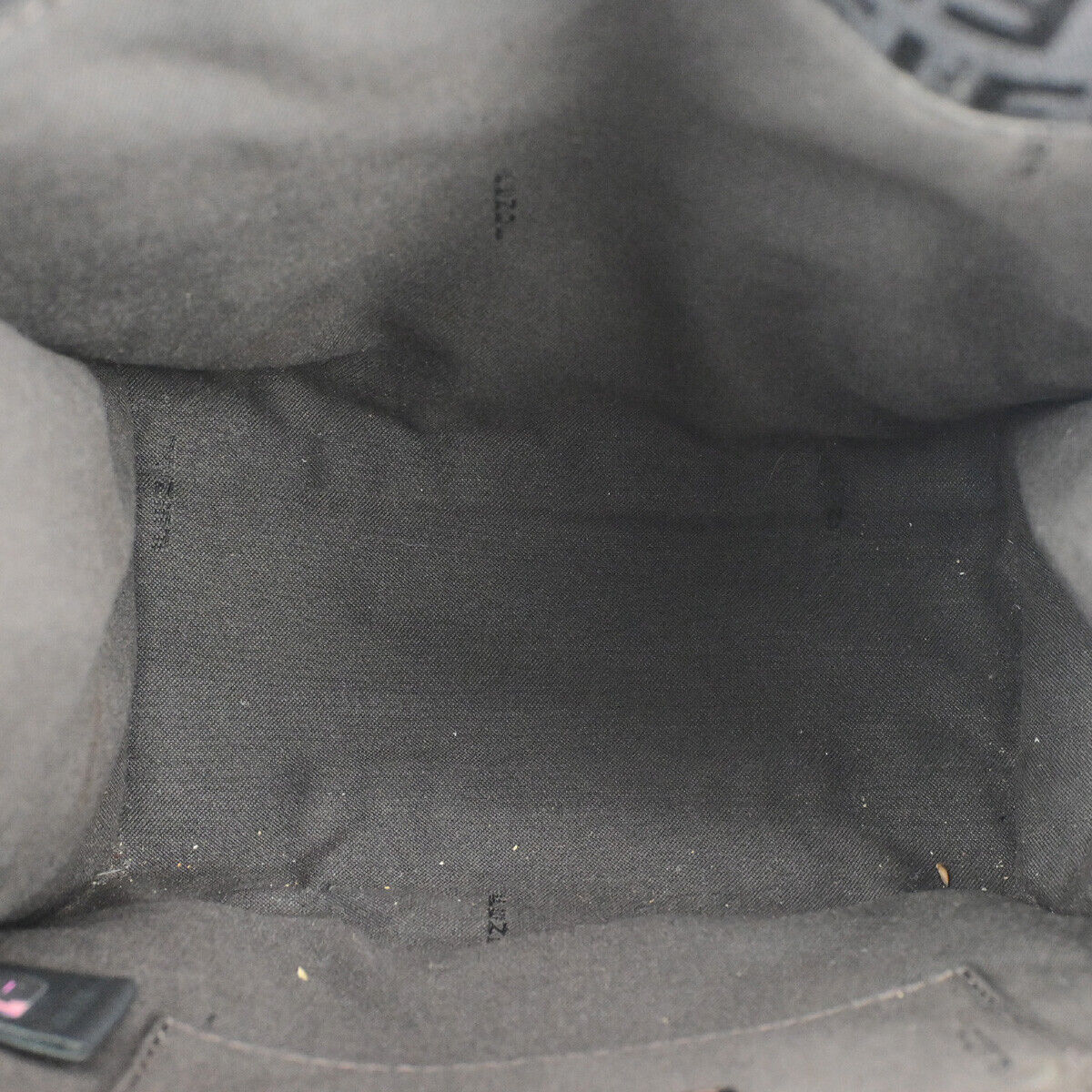 FENDI Logo Zucchino Pattern Shoulder Bag Canvas Leather Brown SHW Italy 70SJ497