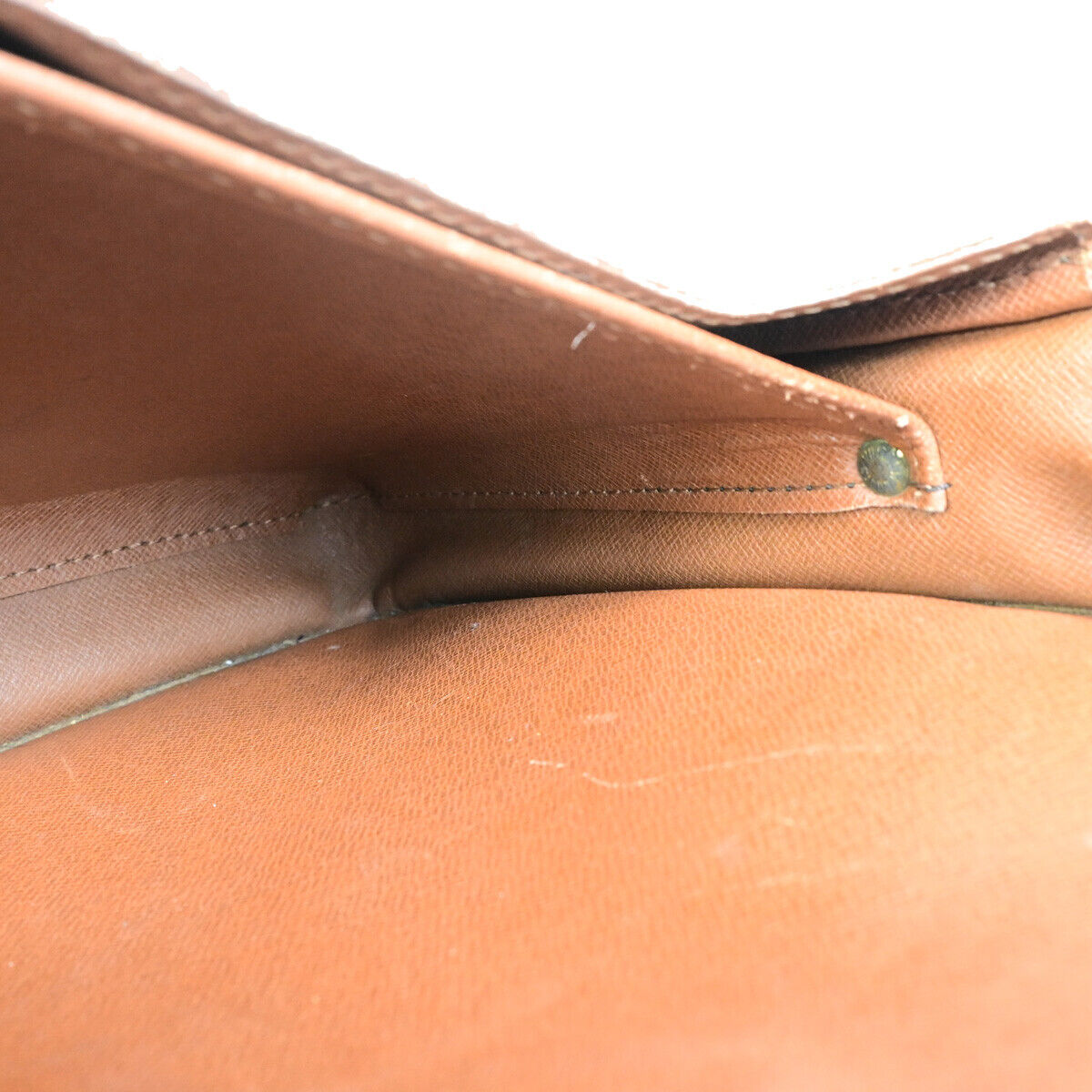 LOUIS VUITTON Cartouchiere GM Shoulder Bag Monogram Leather Brown M51252 65YF284