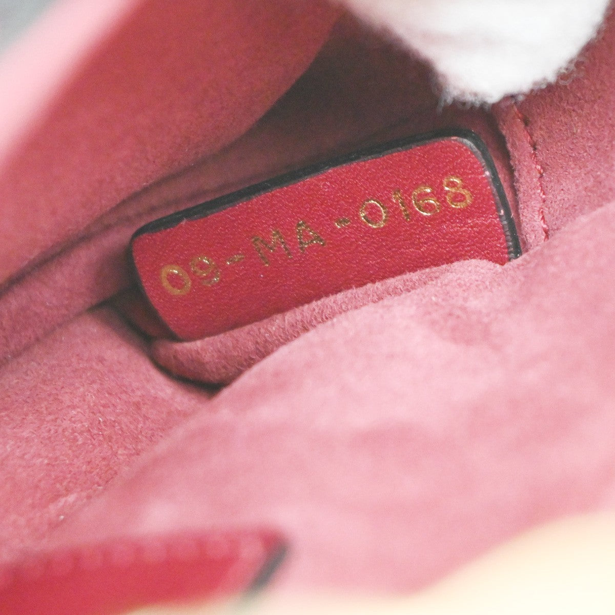 CHRISTIAN DIOR Mini Saddle Hand Bag Leather Red GHW 652RP172