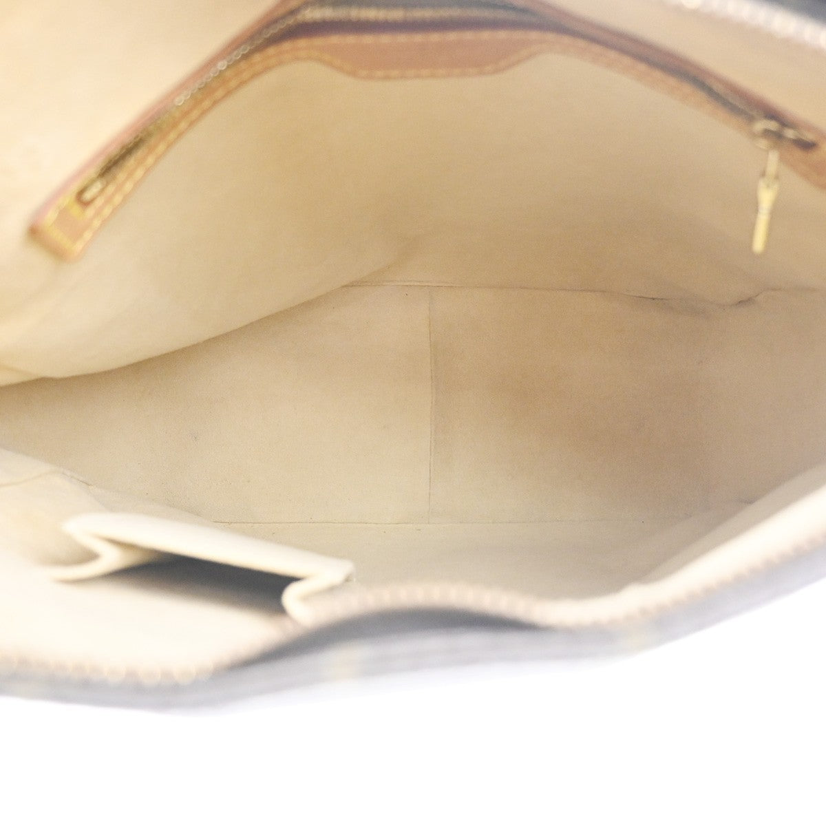 LOUIS VUITTON Logo Looping GM Shoulder Bag Monogram Leather Brown M51145 72KC738
