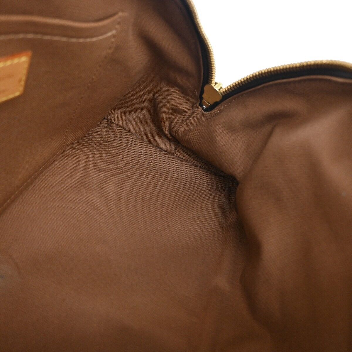 LOUIS VUITTON Rivette Shoulder Bag Studs Monogram Leather Brown M40140 21YE234