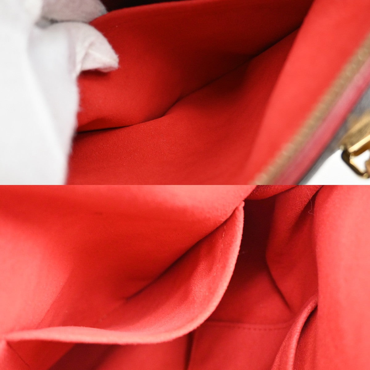 LOUIS VUITTON Pallas 2Way Shoulder Hand Bag Monogram Leather Red M41175 689KB448