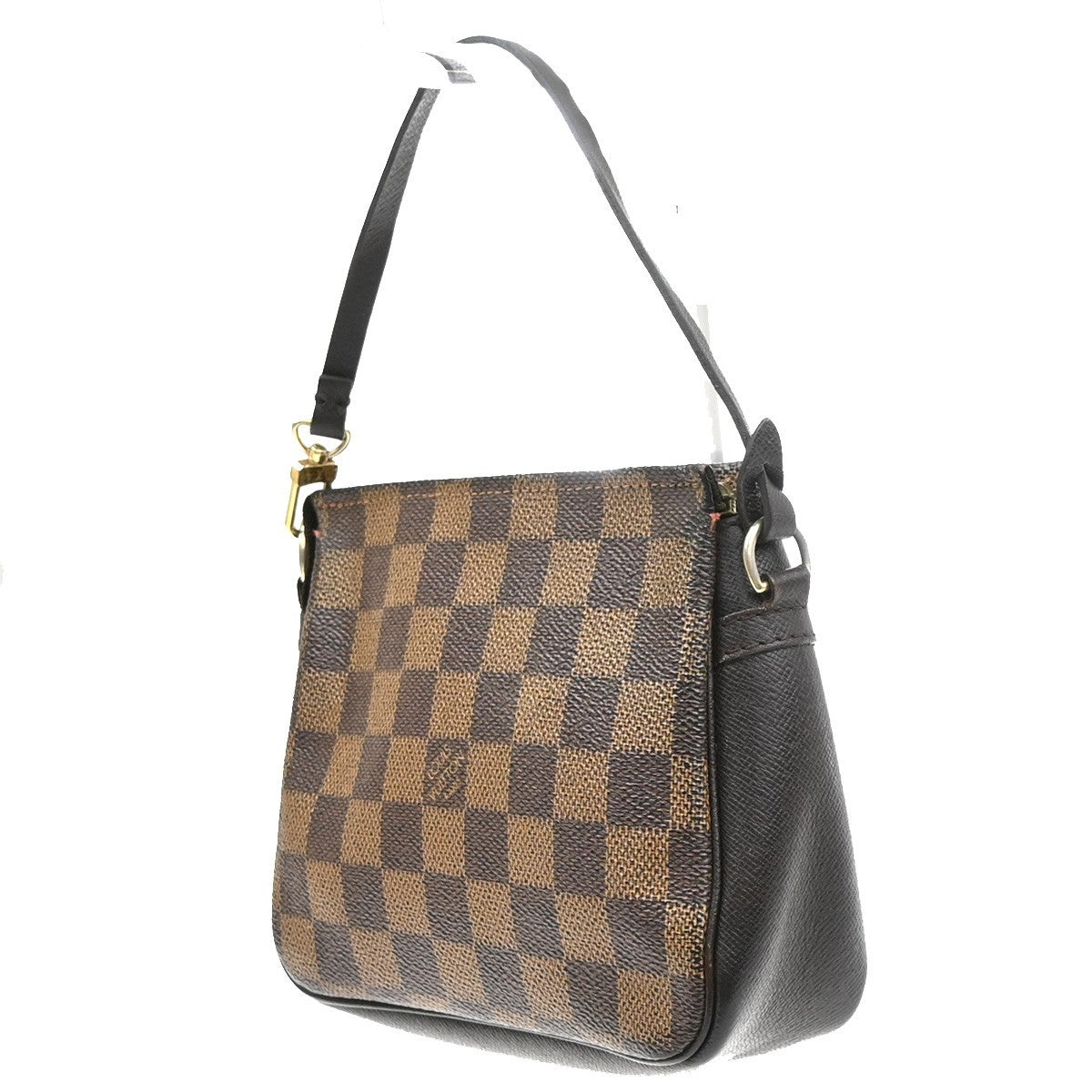 LOUIS VUITTON  Trousse Makeup Hand Bag Damier Ebene Leather Brown N51982 83SA070