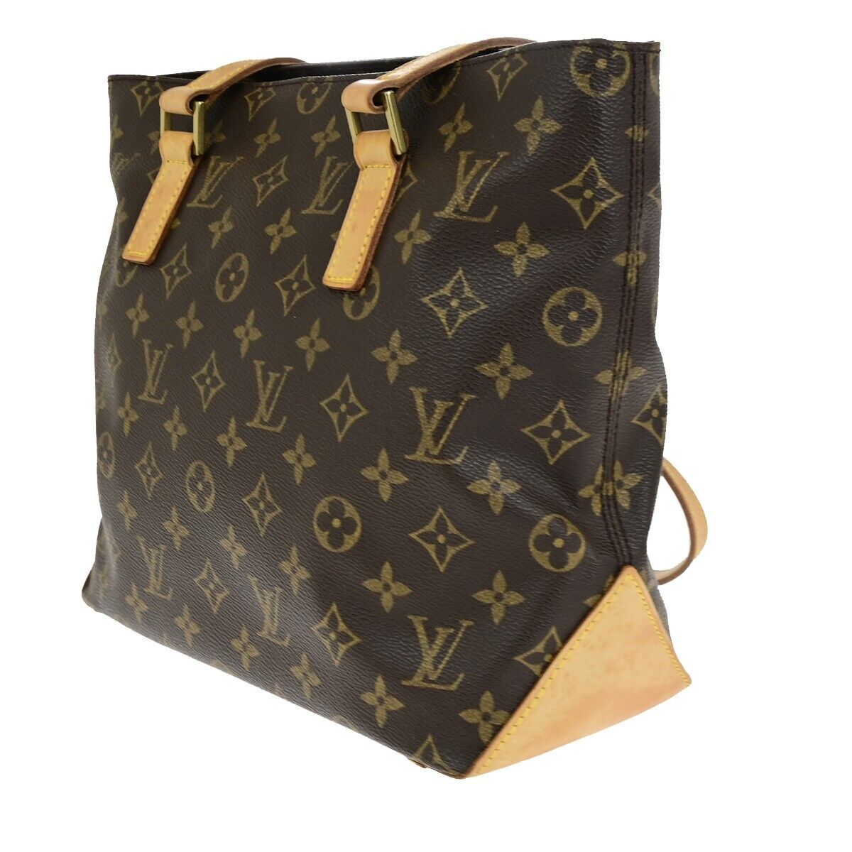 LOUIS VUITTON Cabas Piano Shoulder Bag Monogram Leather Brown M51148 77SJ595