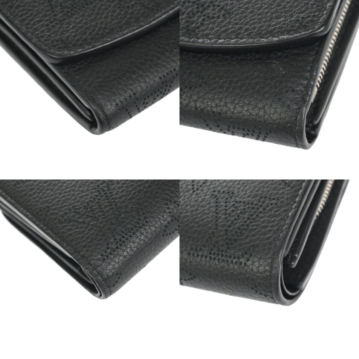 LOUIS VUITTON Iris Compact Bifold Wallet Monogram Mahina Leather M62540 11RC495