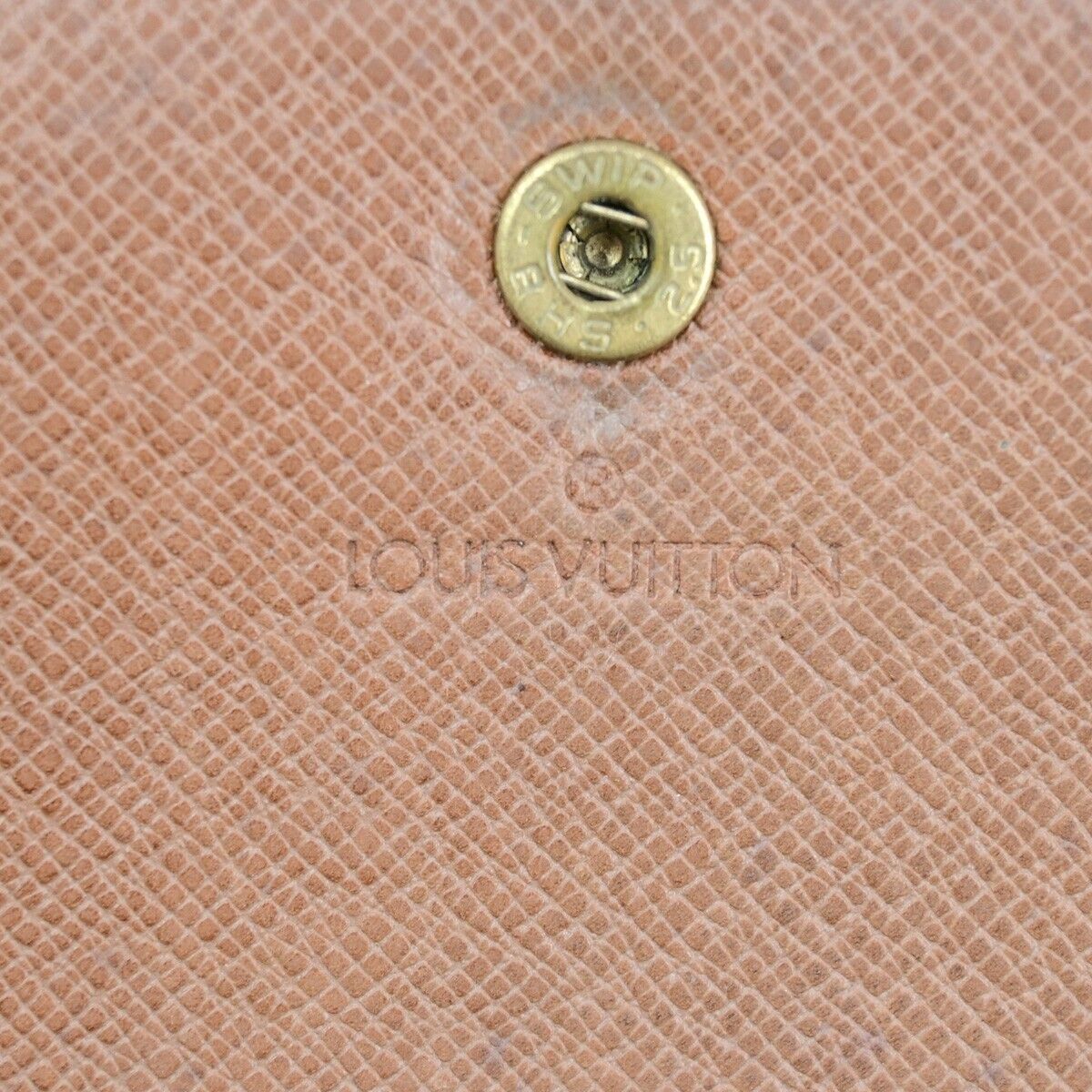 LOUIS VUITTON LV Logo 4 Set Bifold Trifold Long Wallet Monogram Brown 65FA707