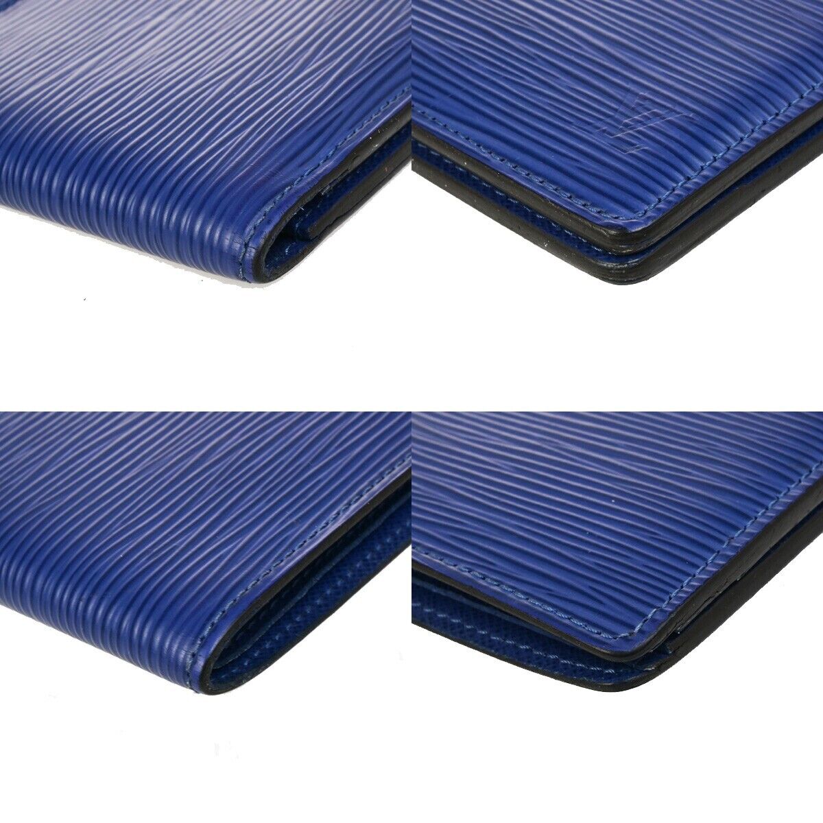 LOUIS VUITTON Portefeuille Multiple Wallet Epi Leather Blue M60629 09ED388